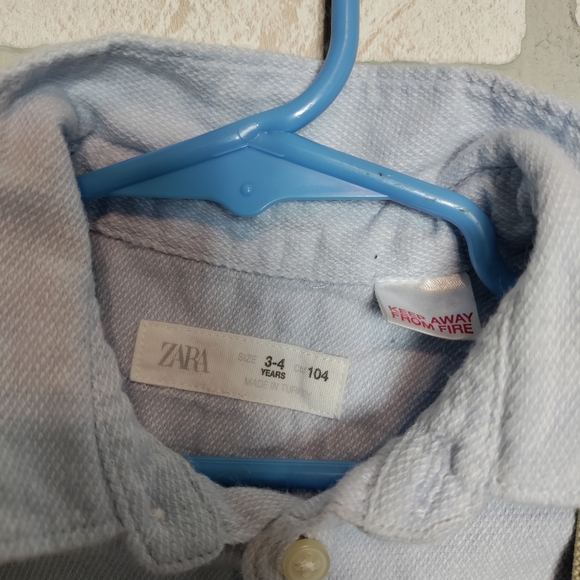 Zara Boys 3 Piece Suspender Set 2 Tone Blue Sz 3-5 Years - Picture 3 of 7